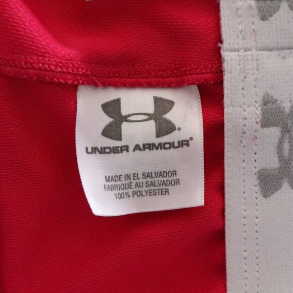 Under Armour Women's Pink w Stripes Sz S Athletic Stretch Activewear Shorts - Picture 9 of 10